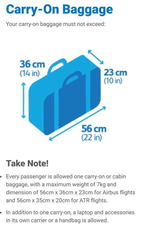 pal carry on luggage restrictions.